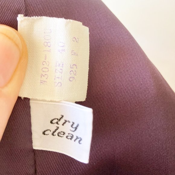 Pendleton Vintage Wool Suit Purple Plaid Plus Jacket Skirt Set Classic Tartan 16 - Picture 3 of 11